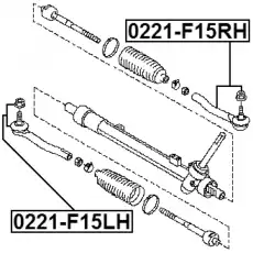 Рулевой наконечник FEBEST 0221-F15RH