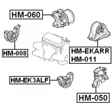 Подушка крепления двигателя FEBEST HM-EK3ALF