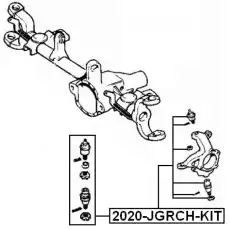 Шаровая опора FEBEST 2020-JGRCH-KIT передняя ось , 1 шт