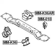 Подушка крепления двигателя FEBEST MM-K96AR