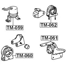 Подушка крепления двигателя FEBEST TM-061