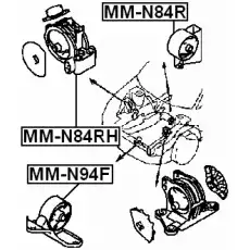 Подушка крепления двигателя FEBEST MM-N94F