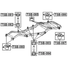 ПОДУШКА РАМЫ TSB-087 FEBEST