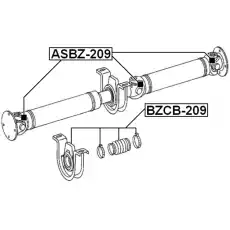 Подвесная опора кардана FEBEST BZCB-209
