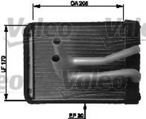 Радиатор печки VALEO 812435