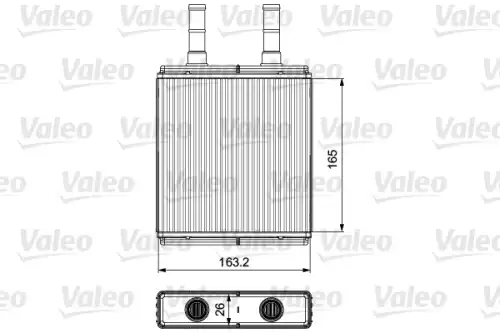 Радиатор печки VALEO 812427