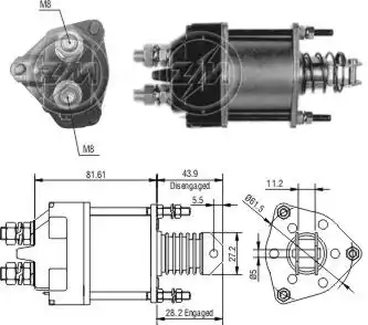 ZM1650 ZM1650 РЕЛЕ ВТЯГИВАЮЩЕЕ\ LADA
