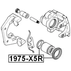 рем.к-т диск.торм.!\ BMW E39 95-03 1975-X5R FEBEST