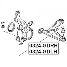 Рычаг подвески FEBEST 0324-GDRH