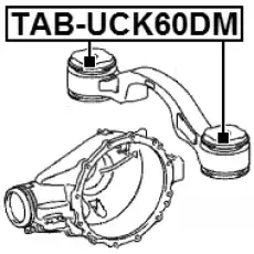  САЙЛЕНТБЛОК ОПОРЫ ДИФФЕРЕНЦИАЛА TAB-UCK60DM FEBEST