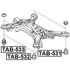 САЙЛЕНТБЛОК ПОДРАМНИКА TAB-531 FEBEST