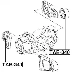 сайлентблок дифференциала!\ Toyota RAV4 04> TAB341 FEBEST
