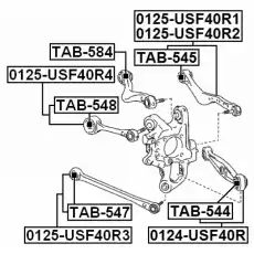 Рычаг подвески FEBEST TAB-547