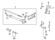 Рулевой наконечник HONDA 53540-S04-013