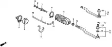 Рулевой наконечник HONDA 53540-SM4-003