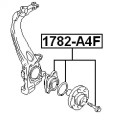 подшипник ступ.!\ Audi A4/A6 00>/A8 98-01 1782-A4F FEBEST