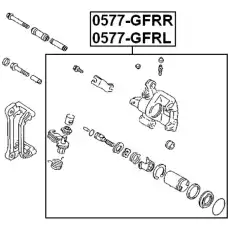 Суппорт тормозной FEBEST 0577-GFRL