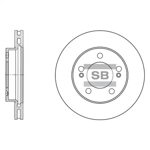 Тормозной диск SANGSIN SD3024