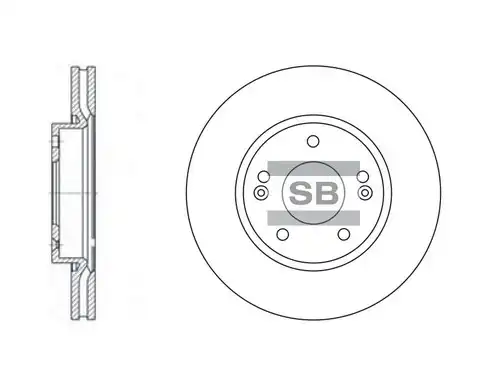 Тормозной диск SANGSIN SD1036