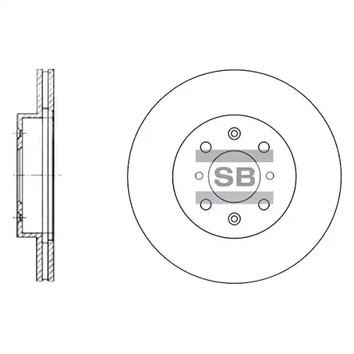 Тормозной диск SANGSIN SD4105