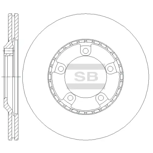 Тормозной диск SANGSIN SD1034