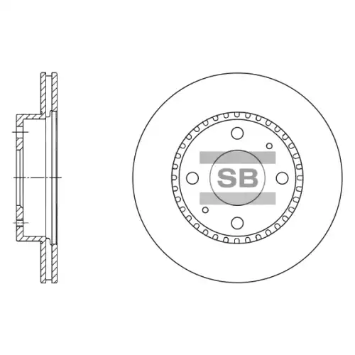 Тормозной диск SANGSIN SD4205