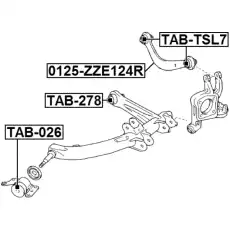 Рычаг подвески FEBEST 0125-ZZE124R