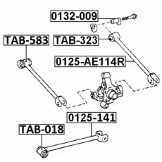 Рычаг подвески FEBEST 0125-AE114R задняя ось