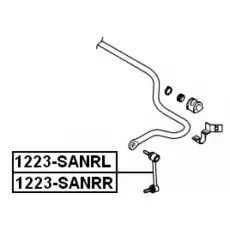 Тяга стабилизатора FEBEST 1223-SANRL