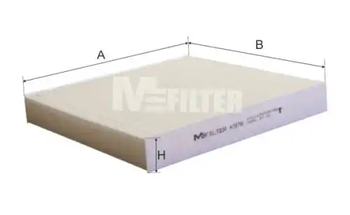Салонный фильтр MFILTER K976