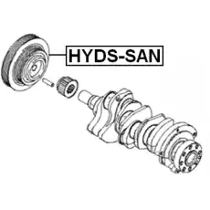 Шкив коленвала FEBEST HYDS-SAN
