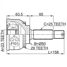 ШРУС наружный FEBEST 0410-005A29