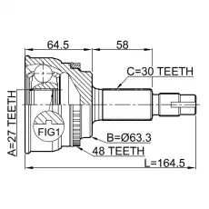 ШРУС наружный FEBEST 0110-060A48