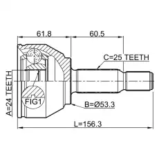 ШРУС наружный FEBEST 2110-TRC