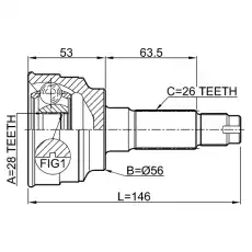 ШРУС наружный FEBEST 0510-034