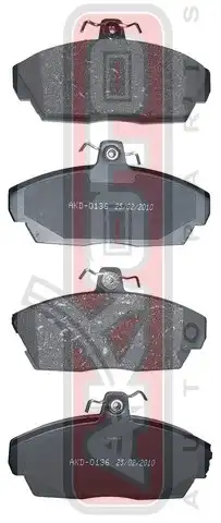 Тормозные колодки дисковые AKYOTO AKD-0136