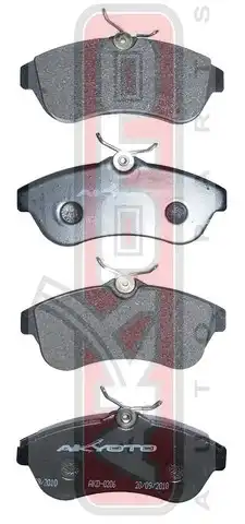 Тормозные колодки дисковые AKYOTO AKD-0206