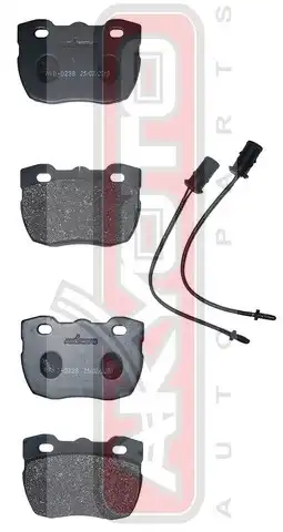 Тормозные колодки дисковые AKYOTO AKD-0238