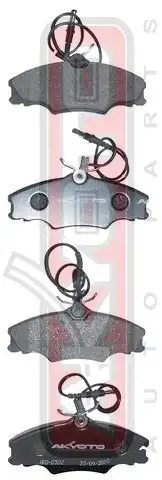 Тормозные колодки дисковые AKYOTO AKD-0302
