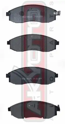 Тормозные колодки дисковые AKYOTO AKD-3810