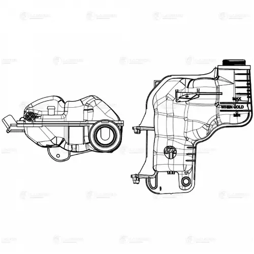 Расширительный бачок LUZAR LET 1023