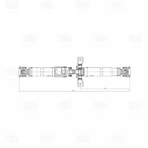 Карданный вал TRIALLI CD 2501