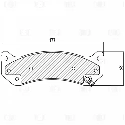 Тормозные колодки дисковые TRIALLI PF 2358