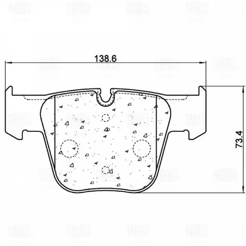 Тормозные колодки дисковые TRIALLI PF 3222CR