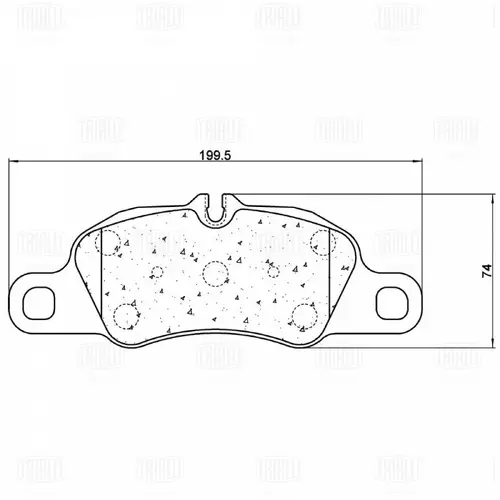 Тормозные колодки дисковые TRIALLI PF 3234CR