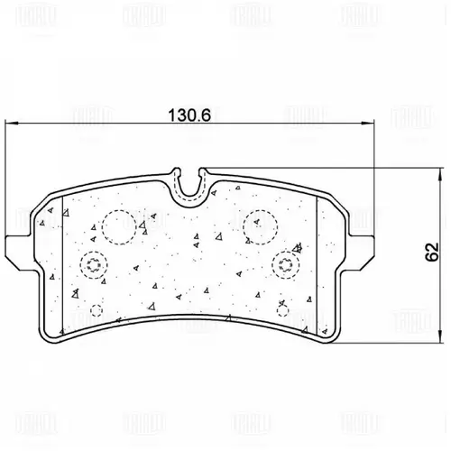 Тормозные колодки дисковые TRIALLI PF 3237CR