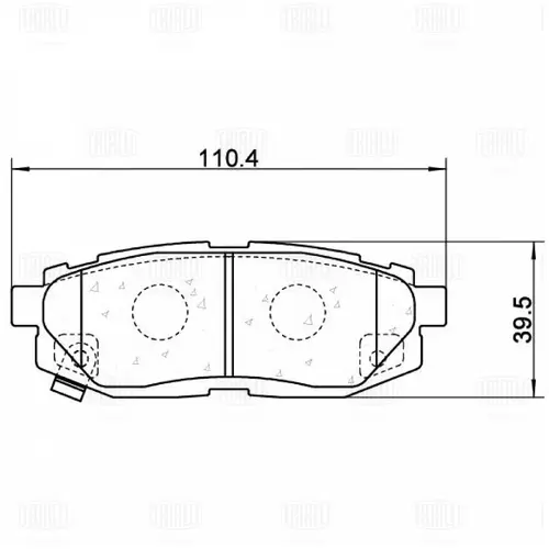 Тормозные колодки дисковые TRIALLI PF 4098