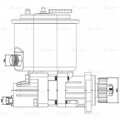 Насос гидроусилителя руля LUZAR LPS 0709