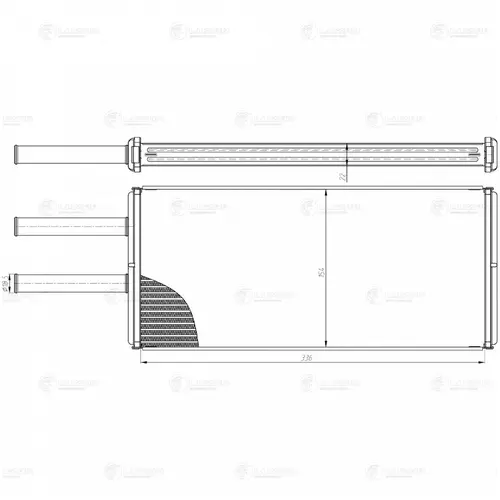 Радиатор печки LUZAR LRH 3107