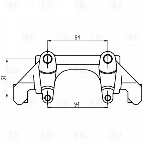 Скоба суппорта для а/м VW Passat B5 (96-) перед. (CF 002132) TRIALLI